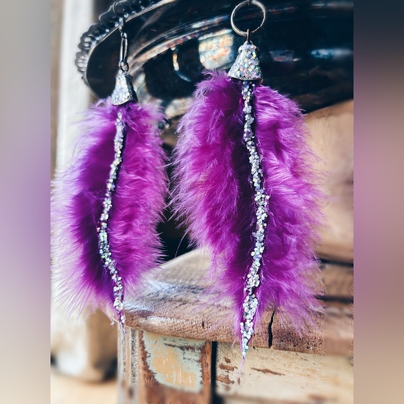 Earrings Feather - Picture 9 of 10